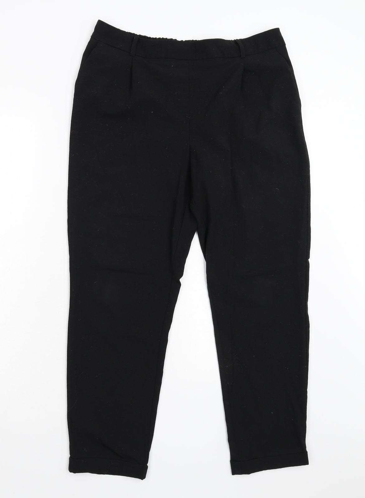 Matalan Womens Black   Trousers  Size 14 L26 in