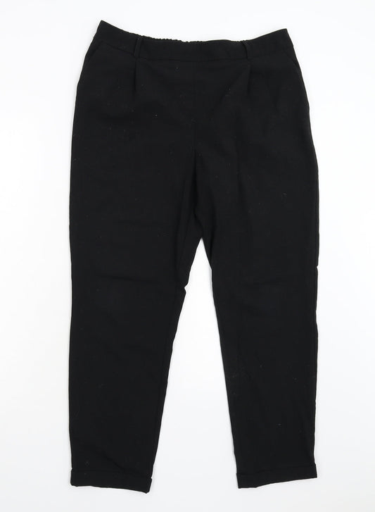 Matalan Womens Black   Trousers  Size 14 L26 in