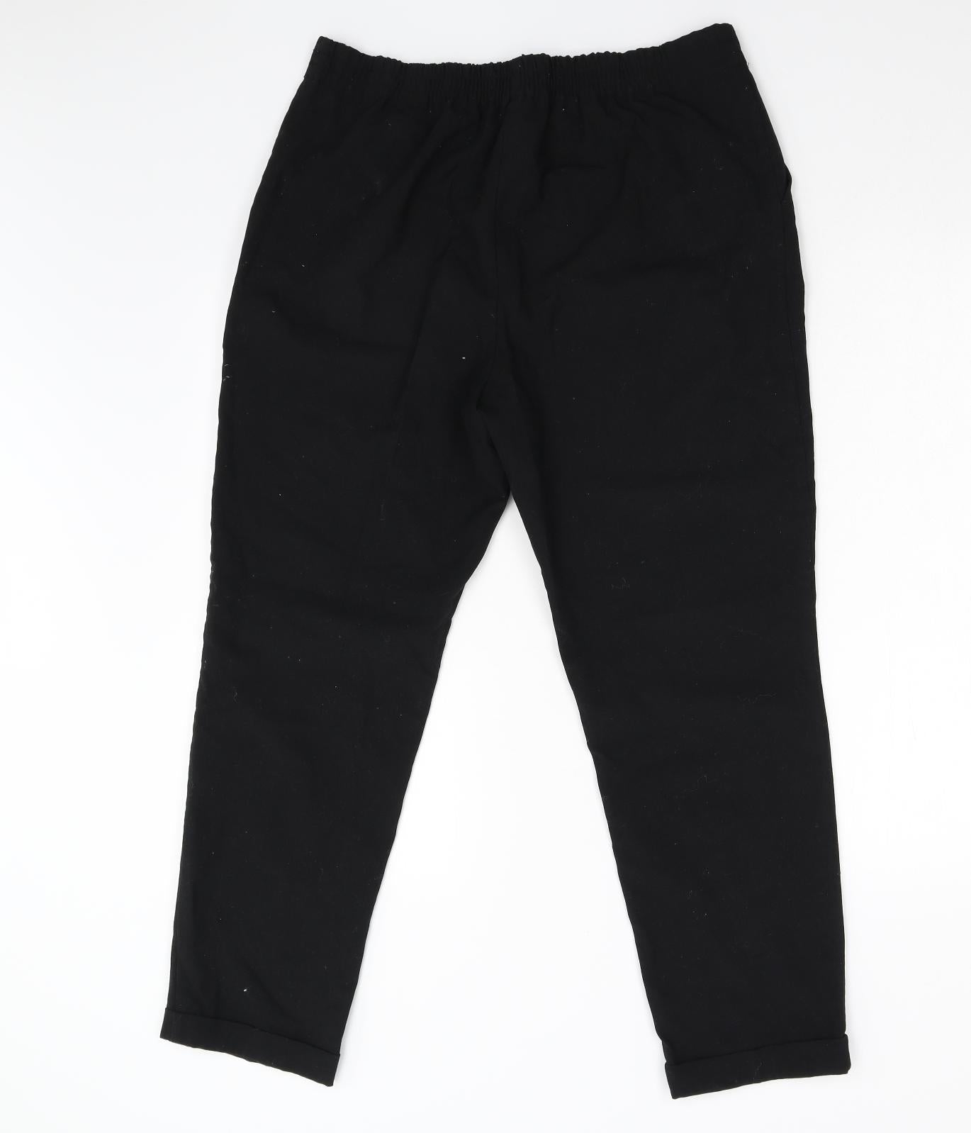 Matalan Womens Black   Trousers  Size 14 L26 in