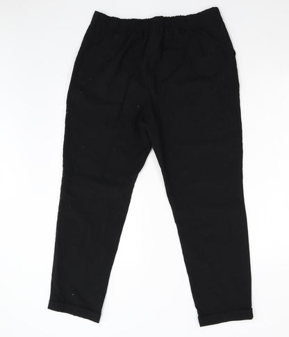 Matalan Womens Black   Trousers  Size 14 L26 in