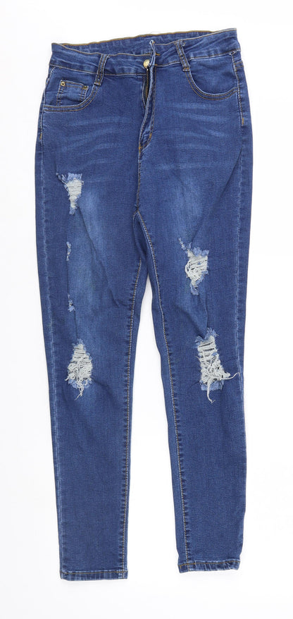 SheIn Womens Blue   Skinny Jeans Size M L26 in - Shein Jean