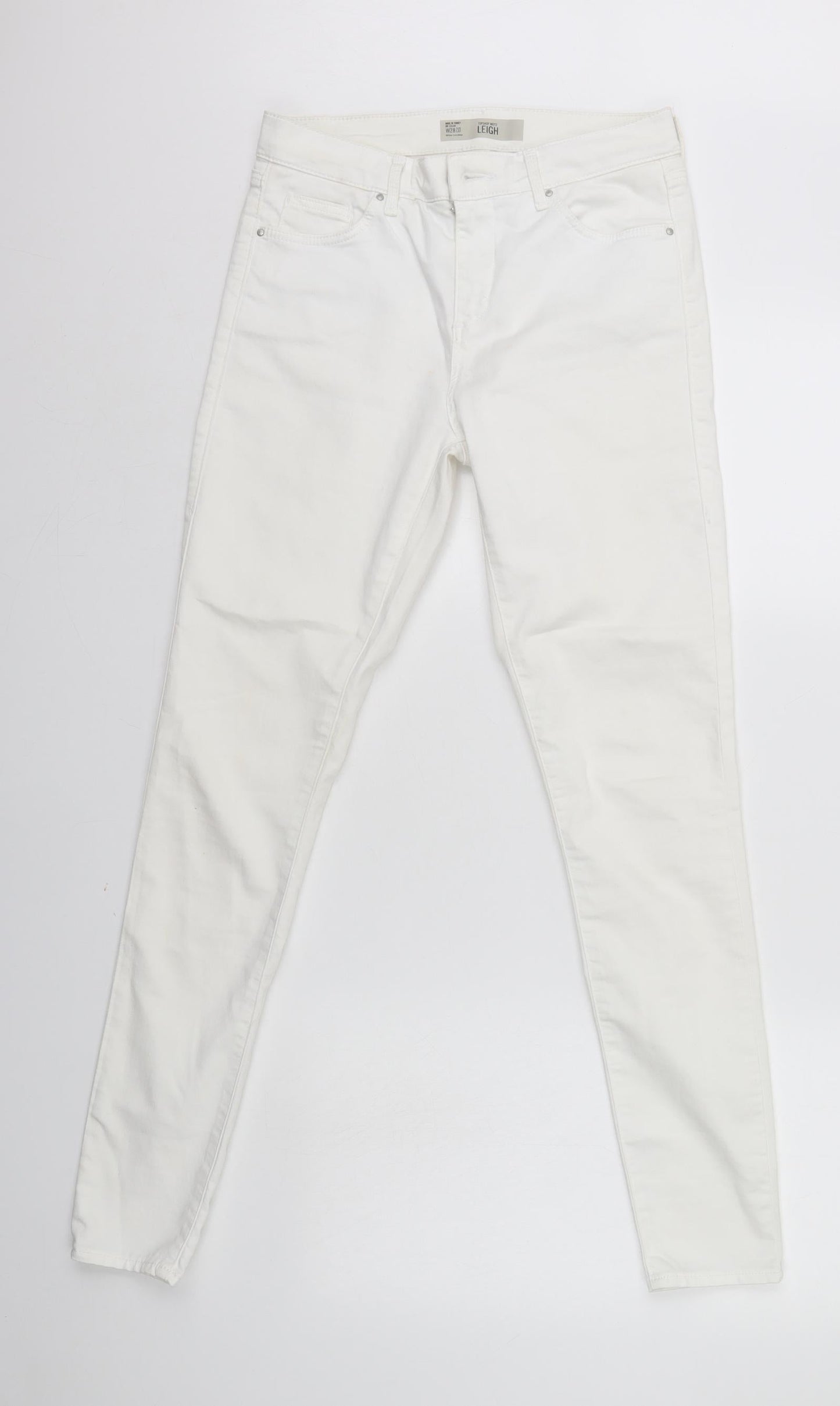 Mens UK Size 28 in Topshop Slim Fit Skinny Ivory Jeans