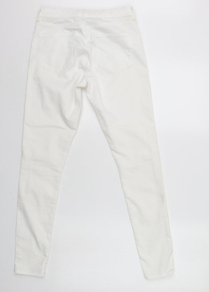 Mens UK Size 28 in Topshop Slim Fit Skinny Ivory Jeans