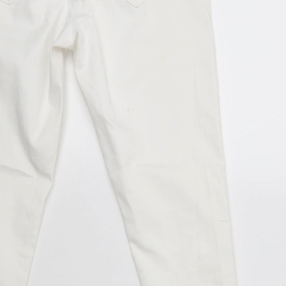 Mens UK Size 28 in Topshop Slim Fit Skinny Ivory Jeans