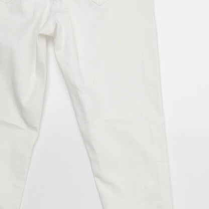 Mens UK Size 28 in Topshop Slim Fit Skinny Ivory Jeans