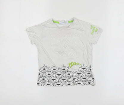 Preworn  White   Basic T-Shirt Size 18-24 Months  - Toy Story