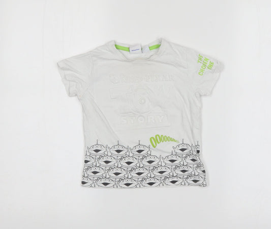 Preworn  White   Basic T-Shirt Size 18-24 Months  - Toy Story