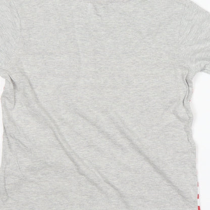 F&F Boys Grey Striped  Basic T-Shirt