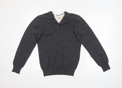 Peacocks Mens Grey   Pullover Jumper Size S