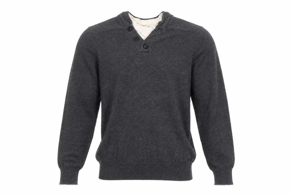 Mens UK Size S Peacocks Grey Pullover Jumper