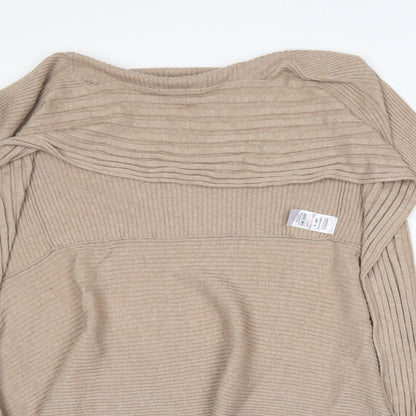 Womens UK Size 8 M&S Beige Cardigan Jumper