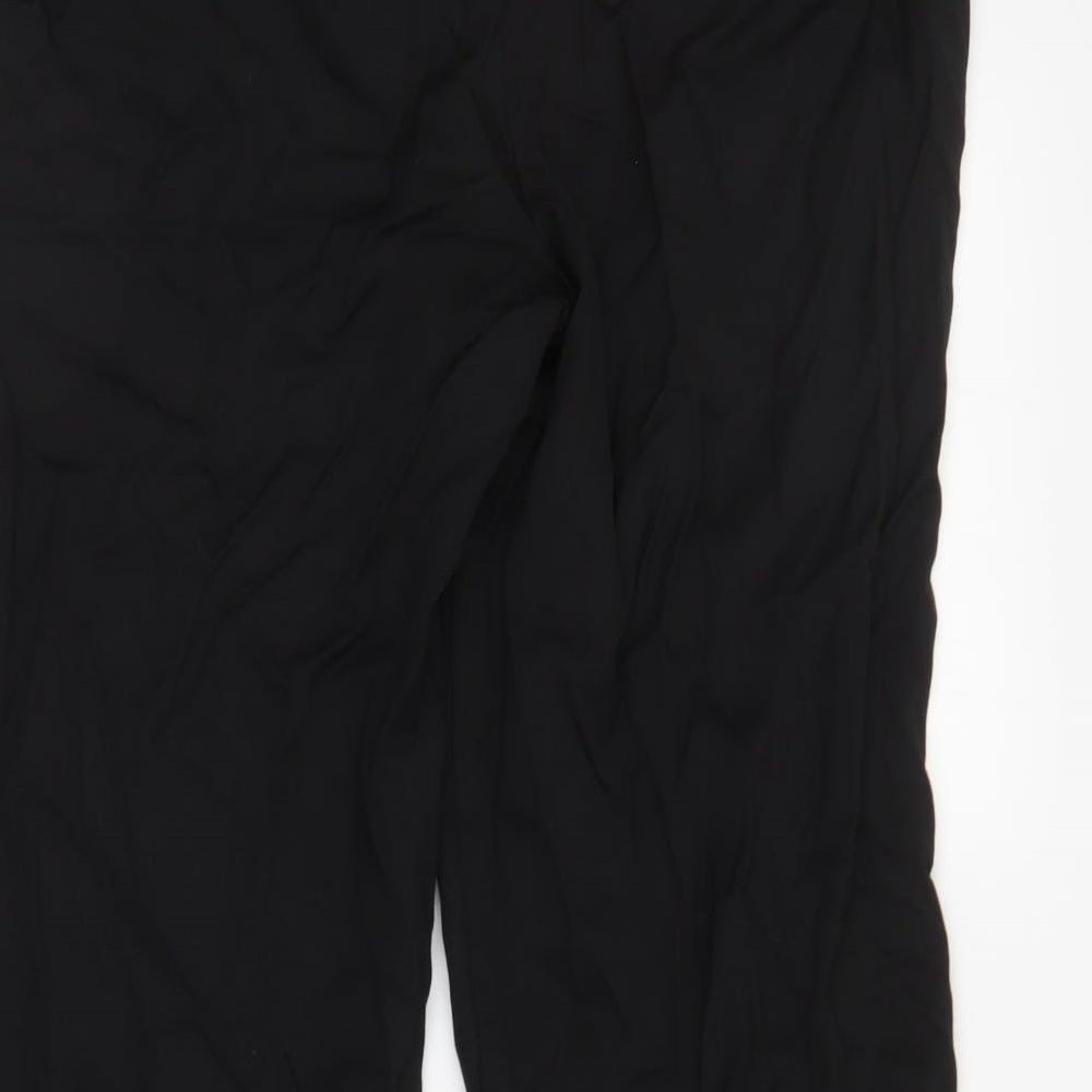 Womens UK Size 12 Preworn Regular Fit  Black Trousers