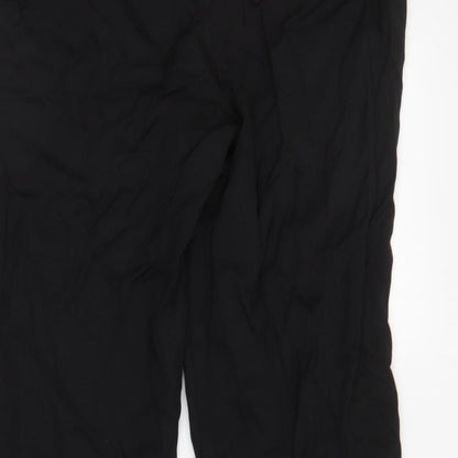 Womens UK Size 12 Preworn Regular Fit  Black Trousers