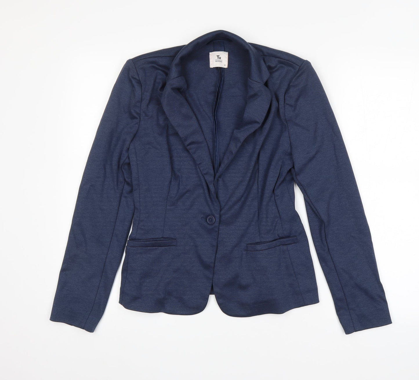 TU Womens Blue   Jacket Suit Jacket Size 10