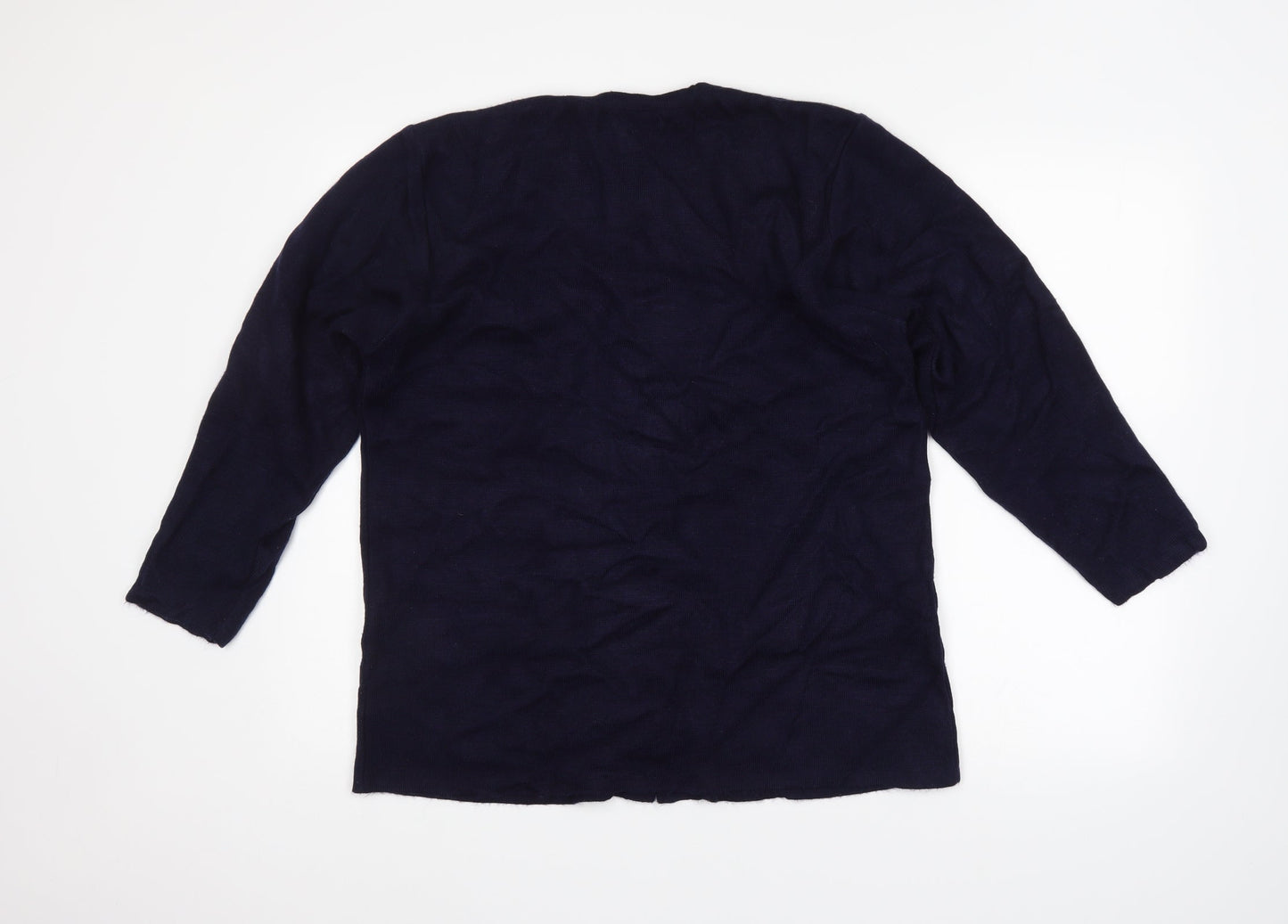 Womens UK Size L Preworn Purple Cardigan Jumper