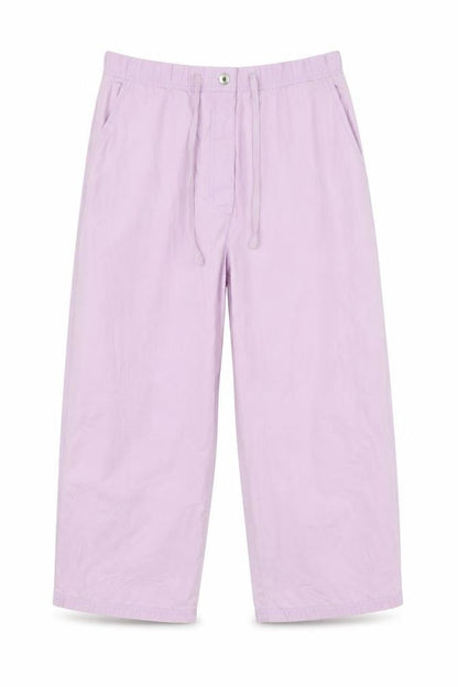 Womens UK Size  Preworn Regular Fit Cropped Pink Trousers