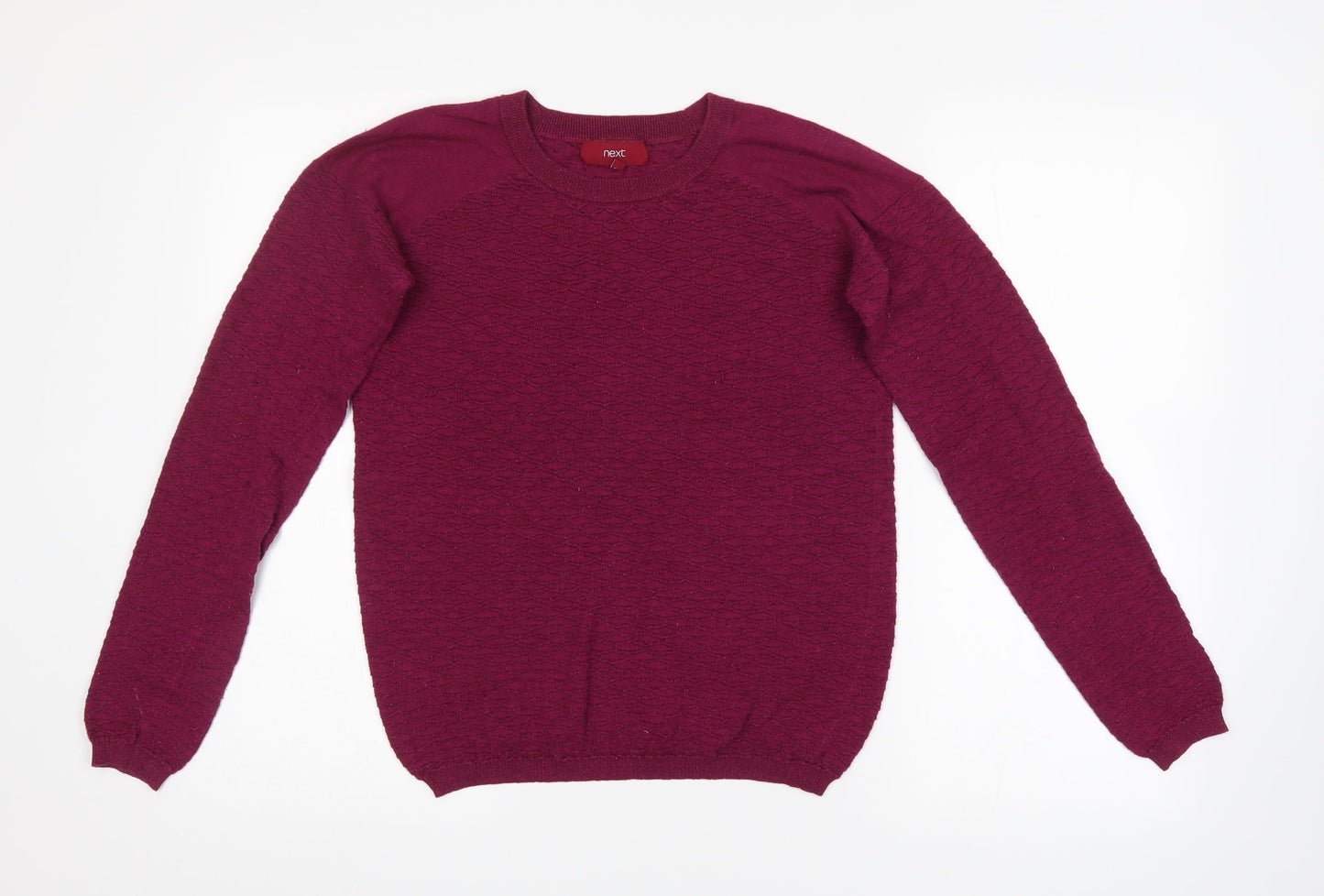 Womens UK Size 8 NEXT Purple Pullover Jumper