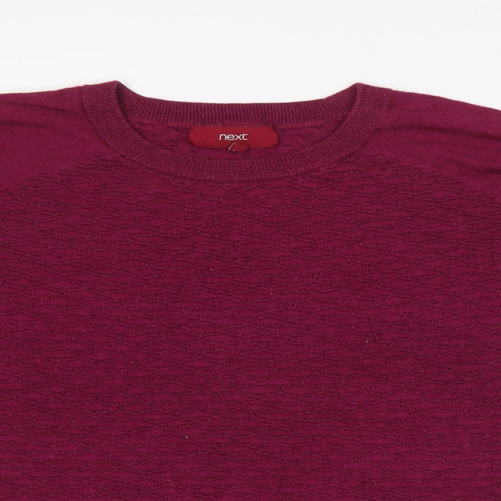 Womens UK Size 8 NEXT Purple Pullover Jumper
