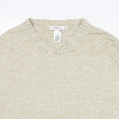 Womens UK Size 8 NEXT Beige Wrap Jumper