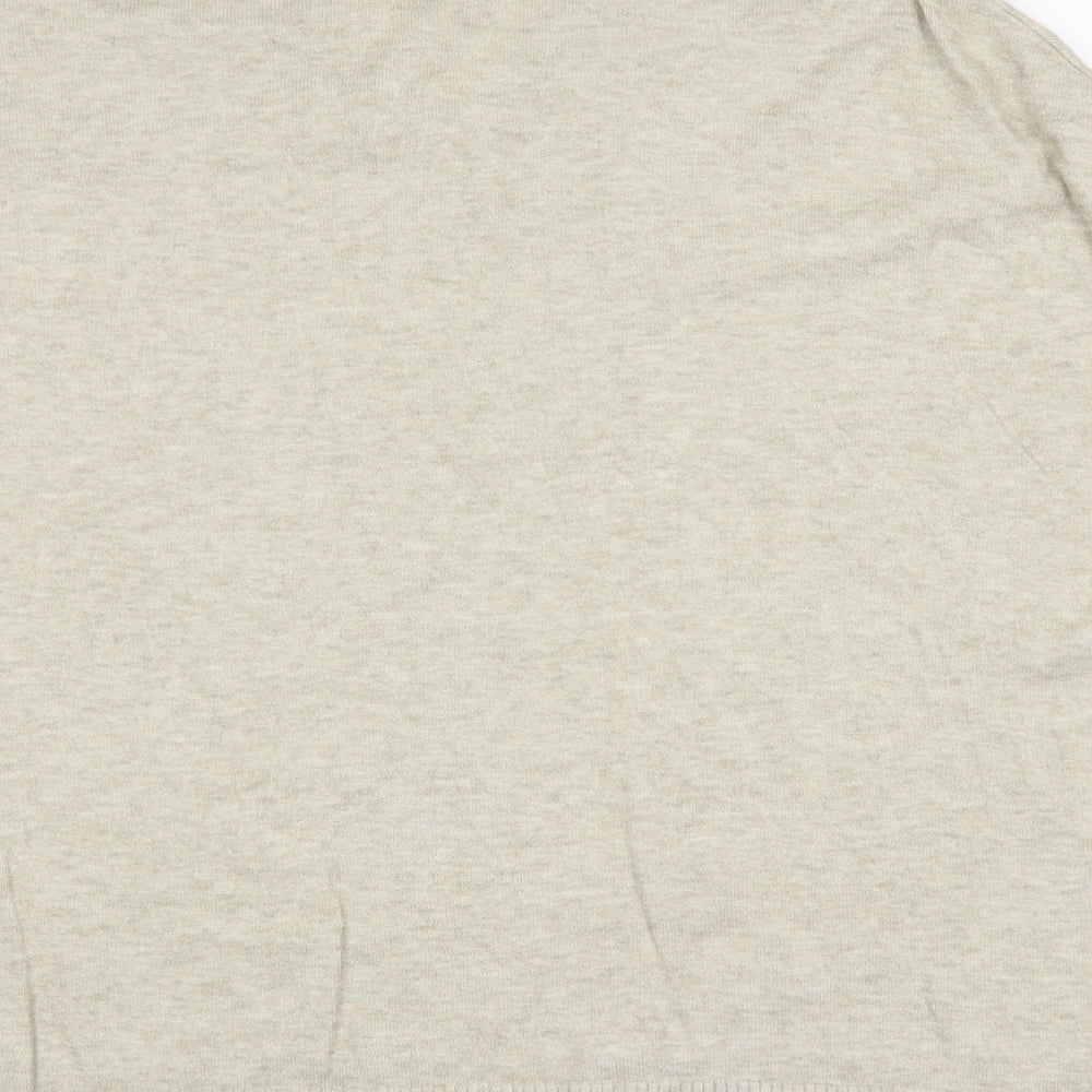 Womens UK Size 8 NEXT Beige Wrap Jumper