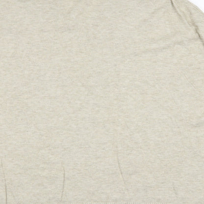 Womens UK Size 8 NEXT Beige Wrap Jumper