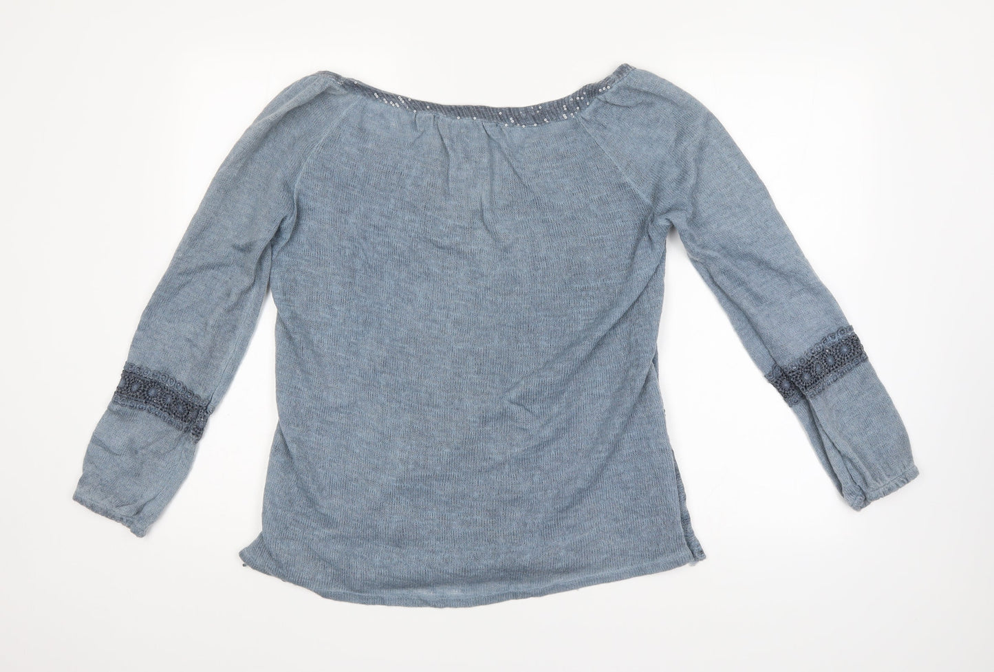 Womens UK Size  Preworn Blue Pullover Jumper