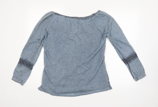 Womens UK Size  Preworn Blue Pullover Jumper