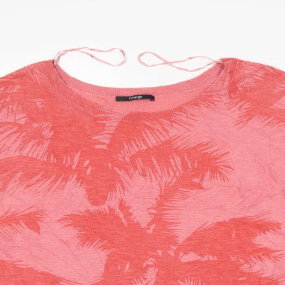 George Womens Red Floral  Pullover Jumper Size 10