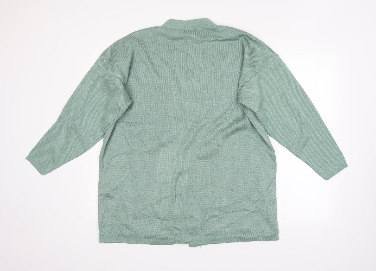 Womens UK Size  Preworn Green Cardigan Jumper