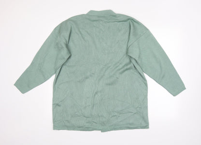 Womens UK Size  Preworn Green Cardigan Jumper