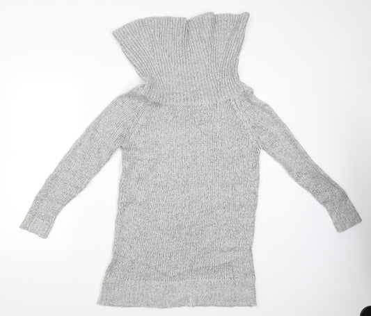 Womens UK Size M New Look Grey Pullover Jumper