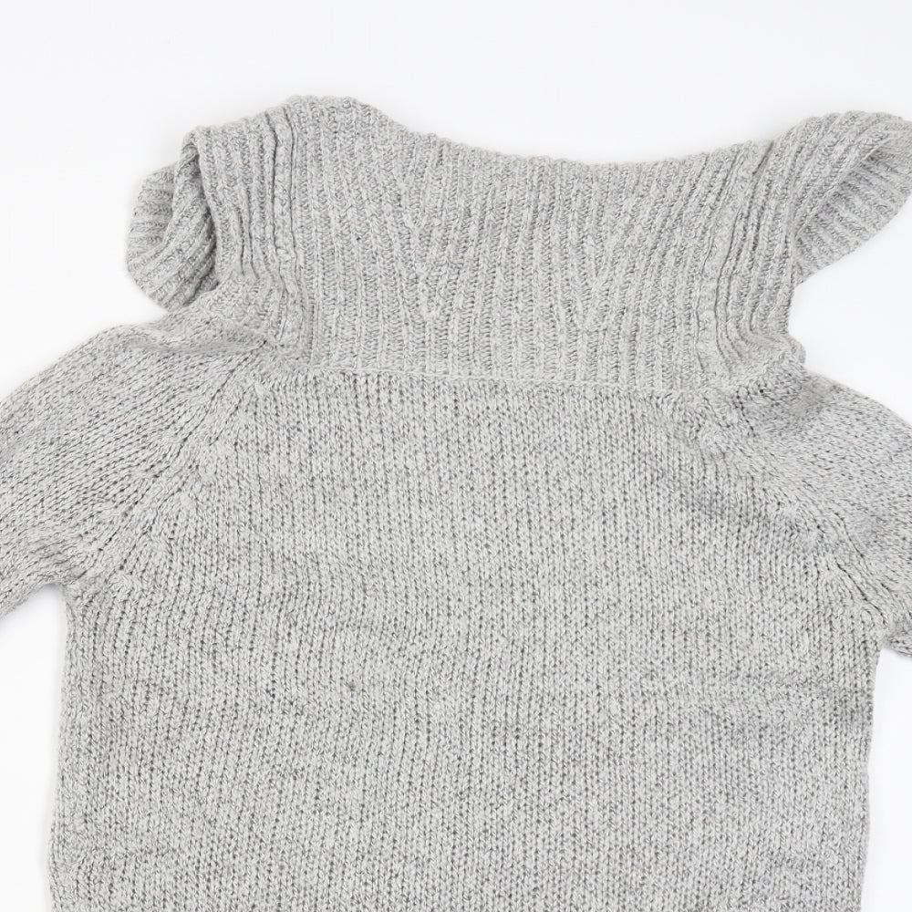 Womens UK Size M New Look Grey Pullover Jumper