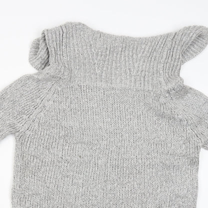 Womens UK Size M New Look Grey Pullover Jumper