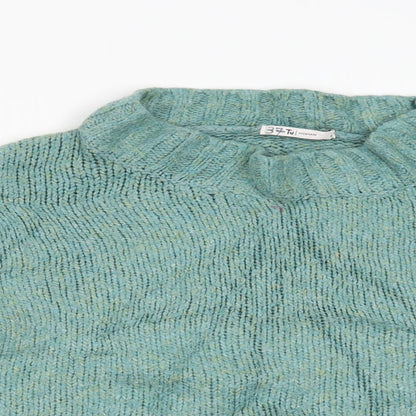 TU Womens Green   Pullover Jumper Size M