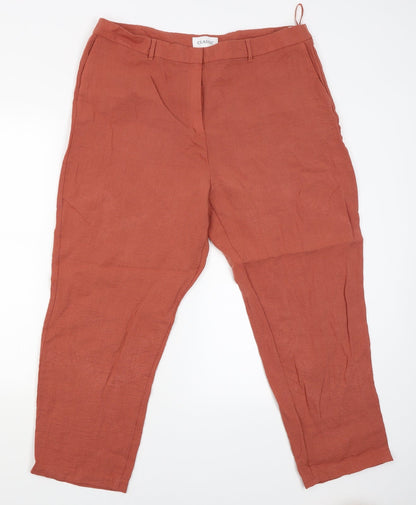 Classic Womens Orange   Trousers  Size 18 L24 in