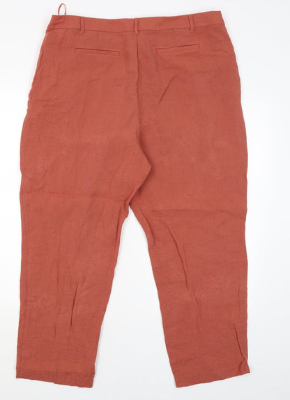 Classic Womens Orange   Trousers  Size 18 L24 in