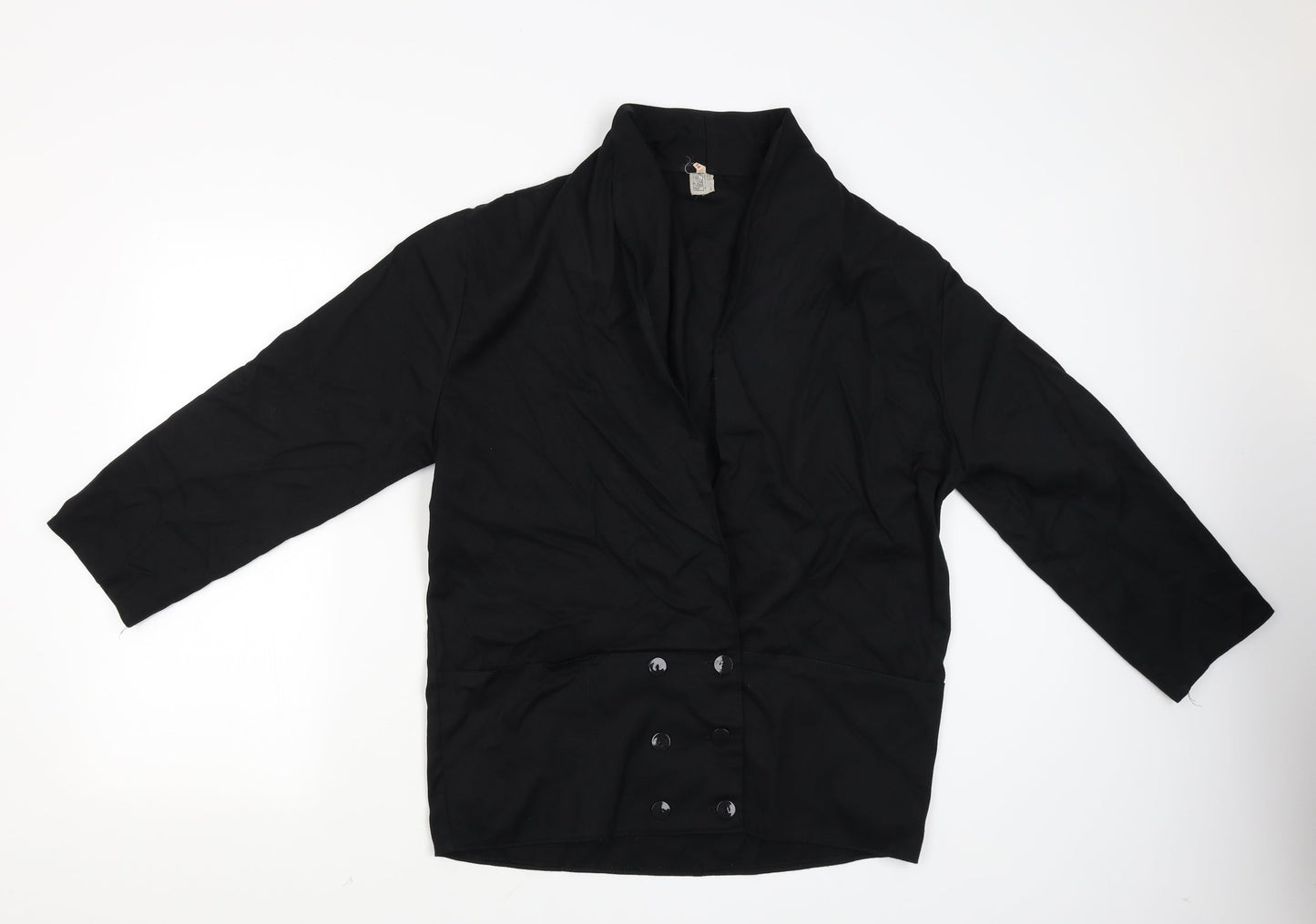 Womens UK Size 14 Preworn Black Cardigan Jumper