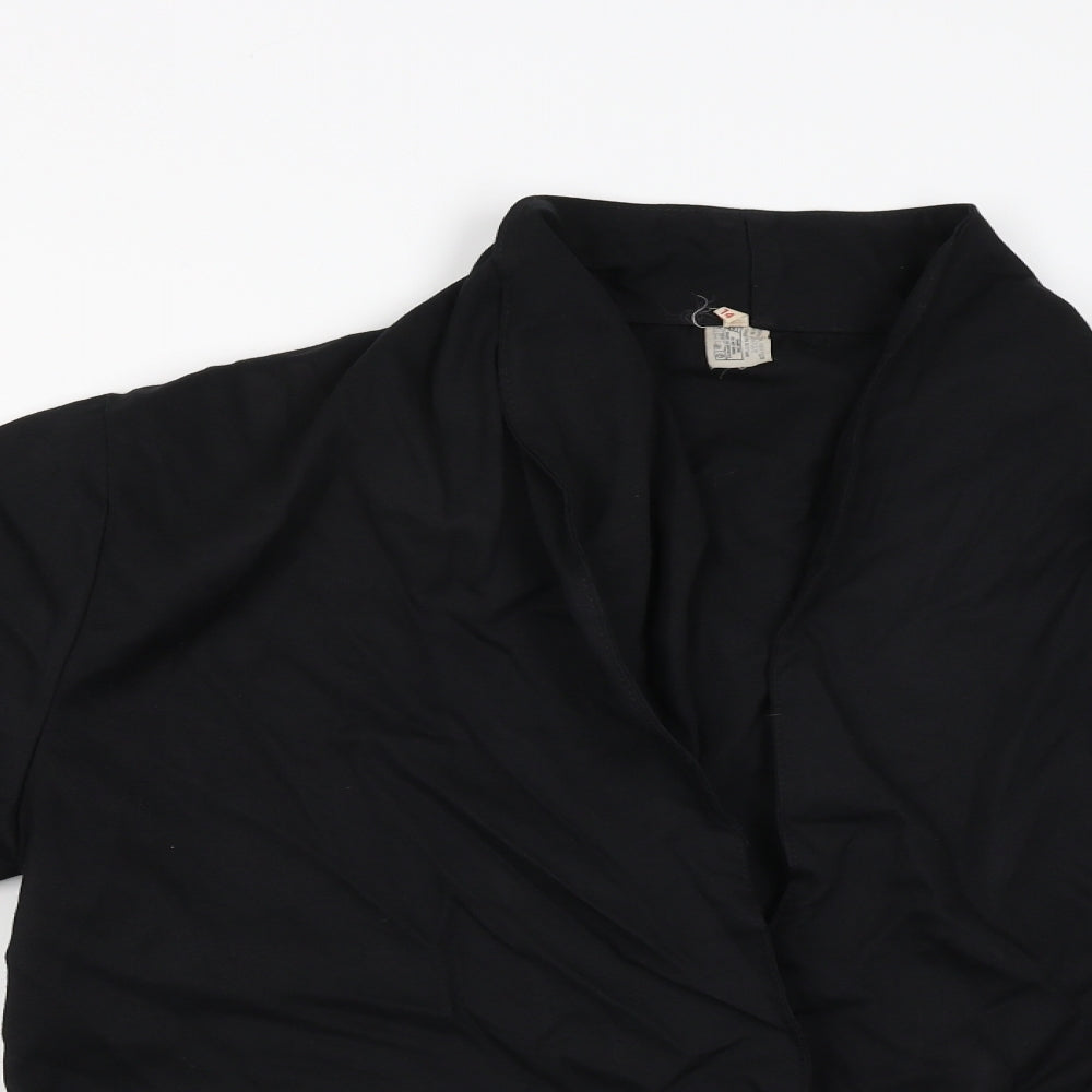 Womens UK Size 14 Preworn Black Cardigan Jumper