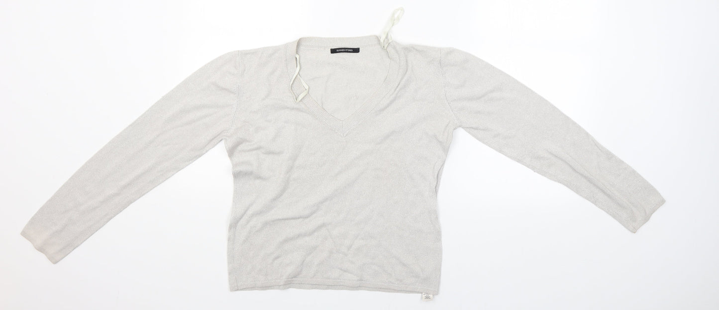 Womens UK Size 10 Dunnes Stores Grey Pullover Jumper