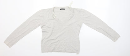 Womens UK Size 10 Dunnes Stores Grey Pullover Jumper