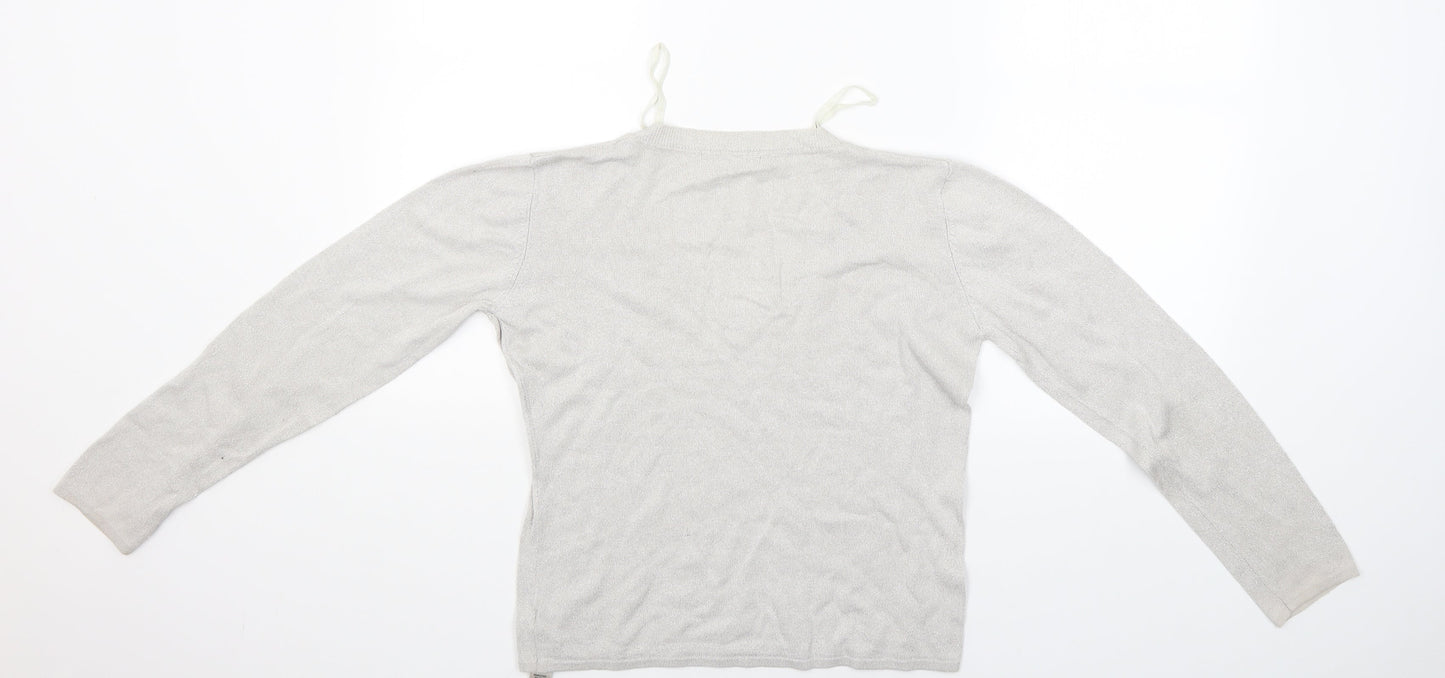 Womens UK Size 10 Dunnes Stores Grey Pullover Jumper