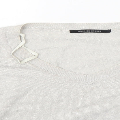 Womens UK Size 10 Dunnes Stores Grey Pullover Jumper
