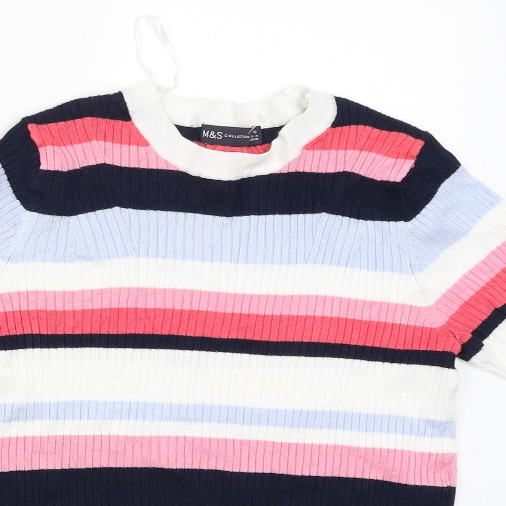 Womens UK Size 12 M&S Multicoloured Pullover Jumper