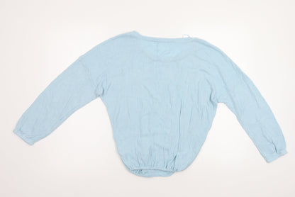 Womens UK Size 8 Preworn Blue Pullover Jumper