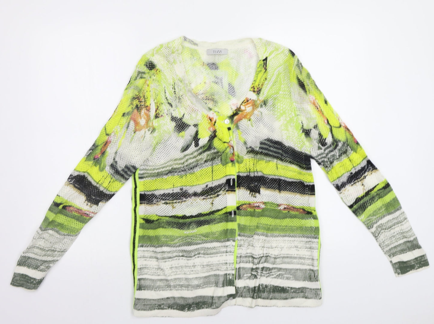 Womens UK Size S TUZZI Multicoloured Cardigan Jumper