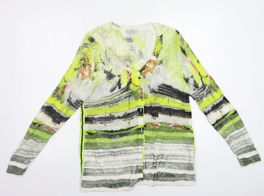 Womens UK Size S TUZZI Multicoloured Cardigan Jumper