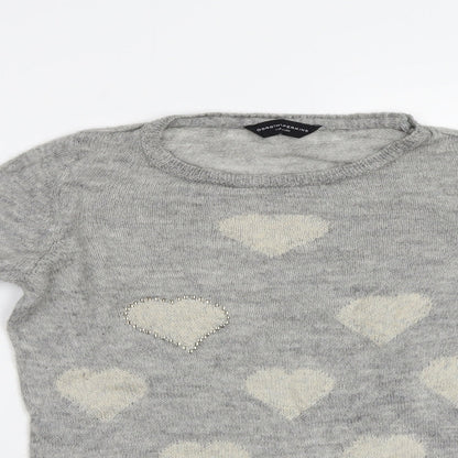Womens UK Size 12 Dorothy Perkins Grey Pullover Jumper