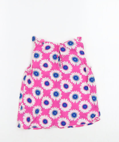 M&S Girls Pink Floral  A-Line  Size 2-3 Years