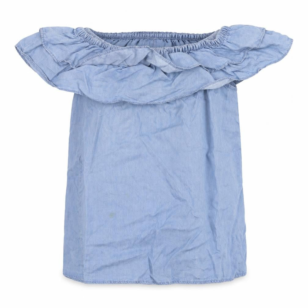 Womens UK Size 12 Peacocs Blue Basic Blouse