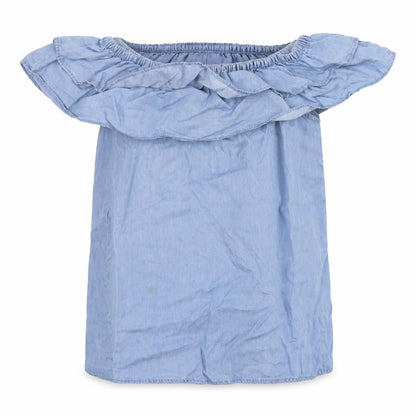 Womens UK Size 12 Peacocs Blue Basic Blouse